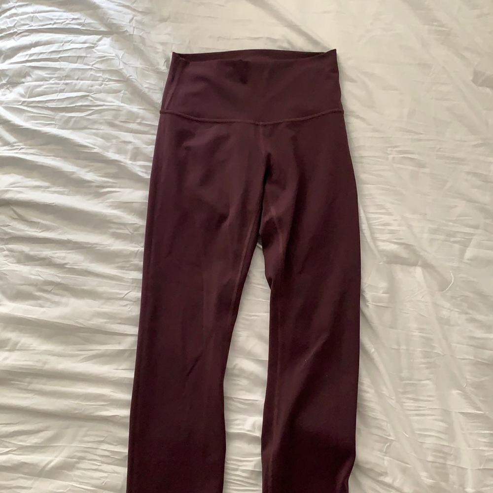 Burgundy Lululemon Leggings